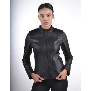 Women’s Classic Black Leather Jacket