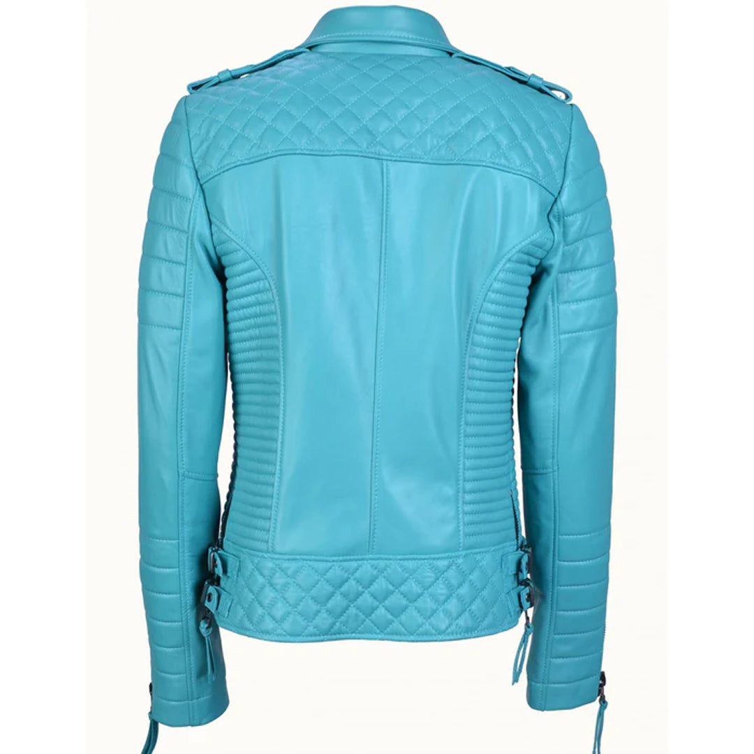 Women's Jade Biker Leather Jacket