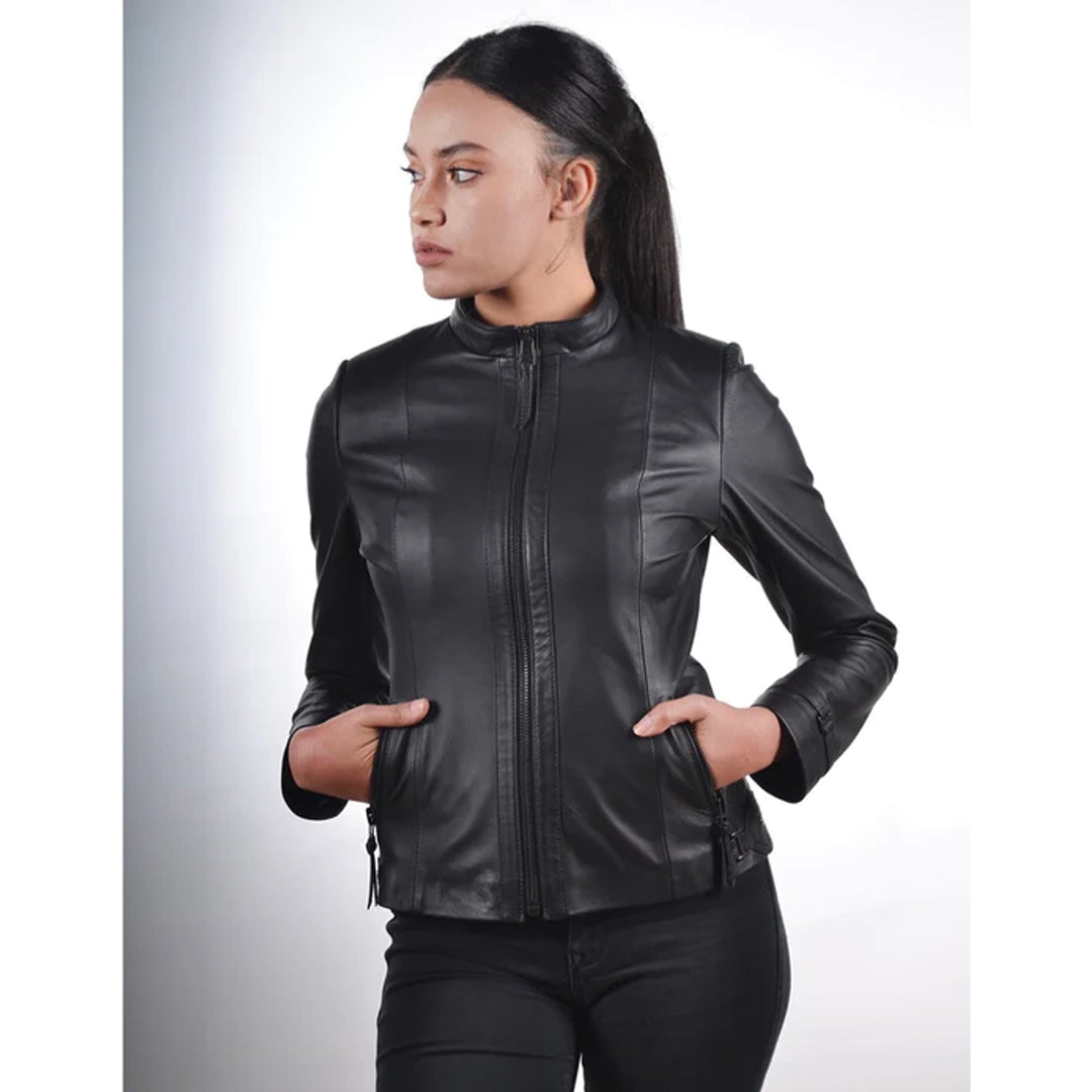 Women’s Classic Black Leather Jacket