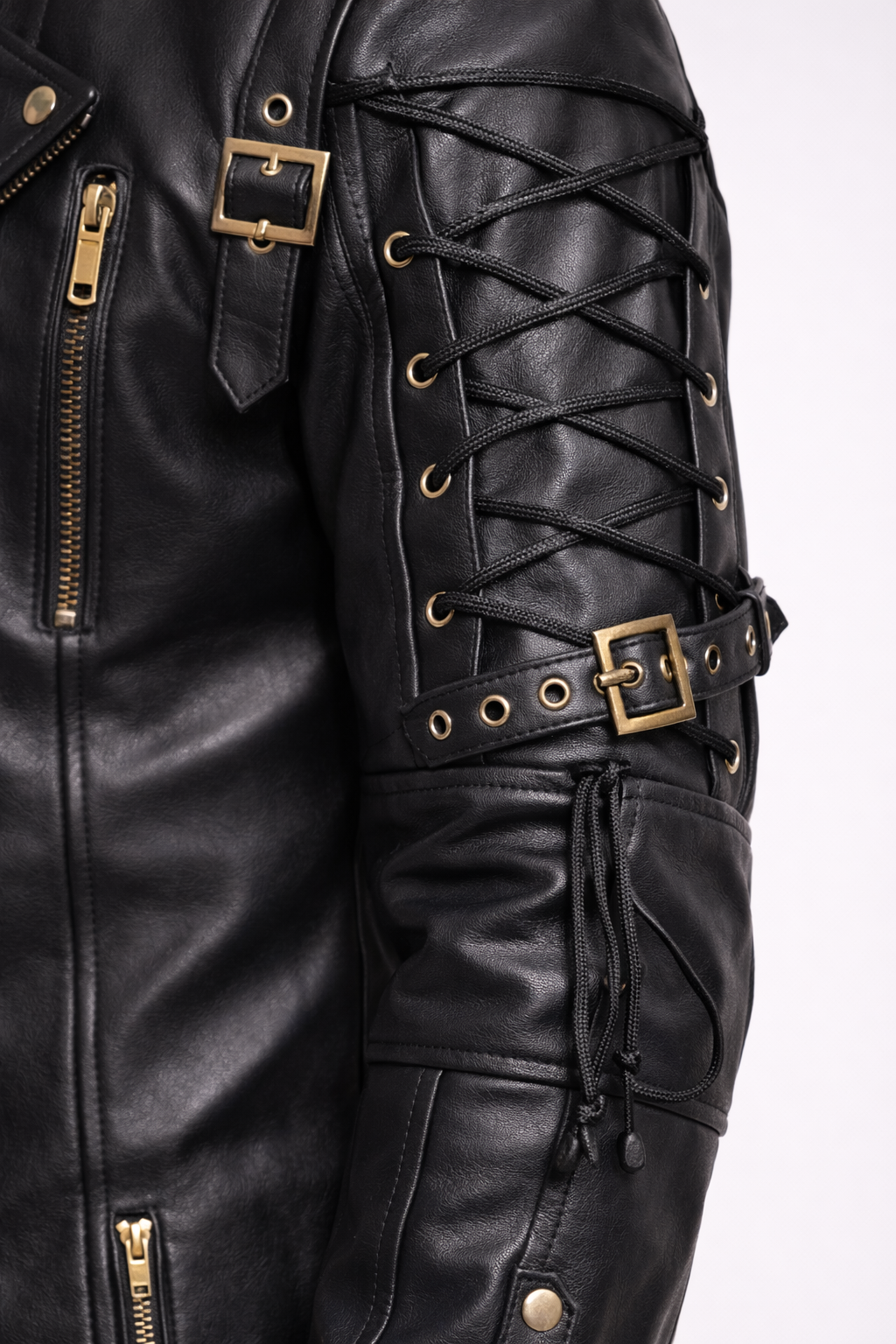Men's Black Genuine Leather Van Helsing Steampunk Trench Coat - Premium Cosplay Costume