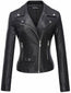 Women's Retro Cafe Racer Women's Black Biker jacket