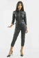 Womens Real Leather one piece New Jumpsuit Catsuit party wear stylish look dress
