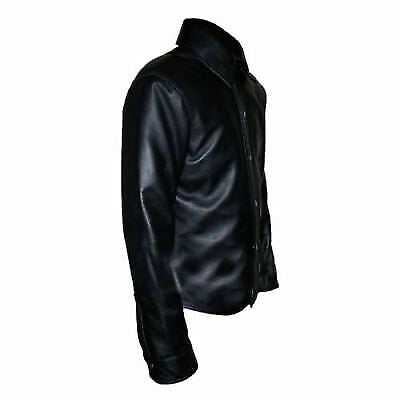 Police Uniform Collared Shirt Genuine Soft Real Leather - Luxurena Leather