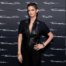 Genuine Leather Celebrity Shermine Shahrivar Black Dress - Luxurena Leather