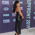 Genuine Leather Celebrity Taraji P. Henson Black Dress - Luxurena Leather
