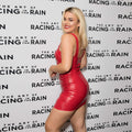 Genuine Leather Celebrity Tallia Storm Red Dress - Luxurena Leather