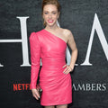 Genuine Leather Celebrity Sarah Mezzanotte Pink Dress - Luxurena Leather