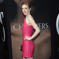 Genuine Leather Celebrity Sarah Mezzanotte Pink Dress - Luxurena Leather