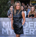 Genuine Leather Celebrity Jennifer Aniston Black Dress - Luxurena Leather