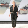 Genuine Leather Celebrity Lindsey Vonn Black Dress - Luxurena Leather