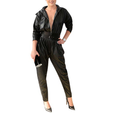 Genuine Leather Celebrity Lindsey Vonn Black Dress
