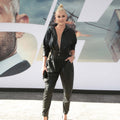 Genuine Leather Celebrity Lindsey Vonn Black Dress - Luxurena Leather