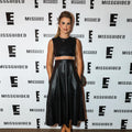 Genuine Leather Celebrity Vogue Williams Black Dress - Luxurena Leather
