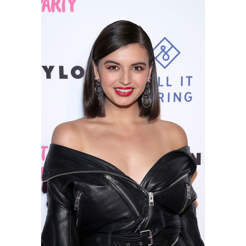 Genuine Leather Celebrity Rebecca Black Black Dress