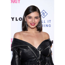 Genuine Leather Celebrity Rebecca Black Black Dress