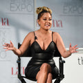 Genuine Leather Celebrity Adrienne Bailon Black Dress - Luxurena Leather