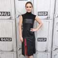 Genuine Leather Celebrity Sophie Skelton Black Dress - Luxurena Leather