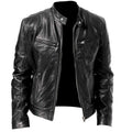 Mens Inception Dom Cobb Leonardo DiCaprio Black Leather Biker Jacket - LuxurenaMall