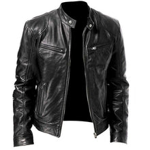Mens Inception Dom Cobb Leonardo DiCaprio Black Leather Biker Jacket - LuxurenaMall