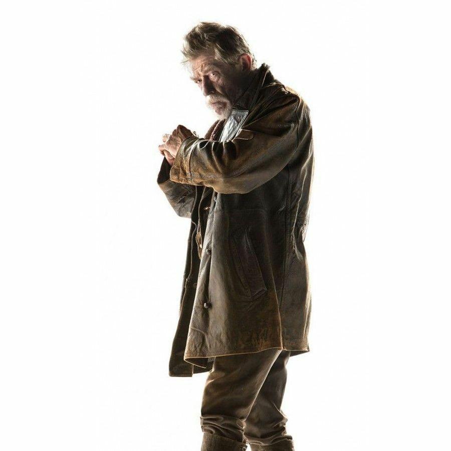 Mens John Hurts War Doctor Who Distressed Brown Leather Coat - LuxurenaMall