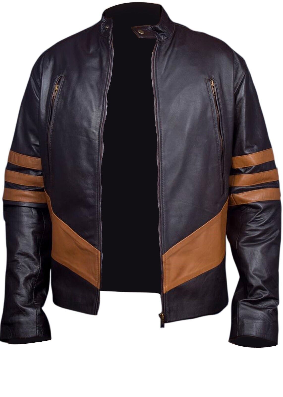 Men's X-Men Wolverine Brown Leather Jacket