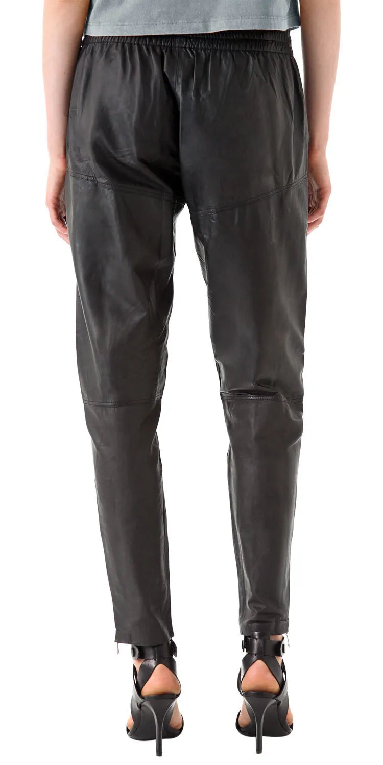 Leather Pants Size Women Women's Pant Leggings High Leg Skinny Trousers Black