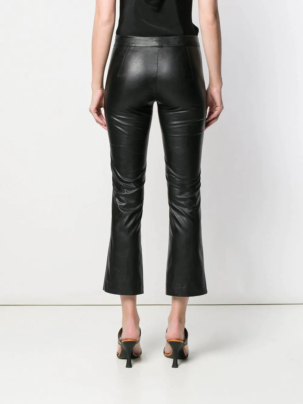 Leather Pants Size Women Women's Pant Leggings High Leg Skinny Trousers Black
