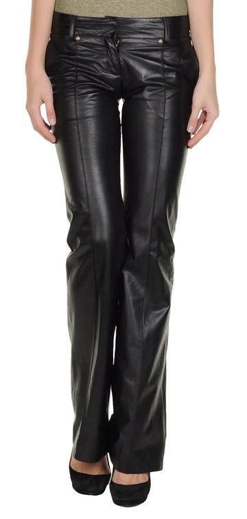 Leather Pants Size Women Women's Pant Leggings High Leg Skinny Trousers Black