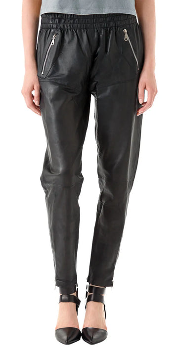 Leather Pants Size Women Women's Pant Leggings High Leg Skinny Trousers Black