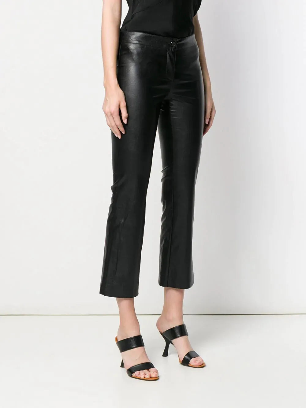Leather Pants Size Women Women's Pant Leggings High Leg Skinny Trousers Black